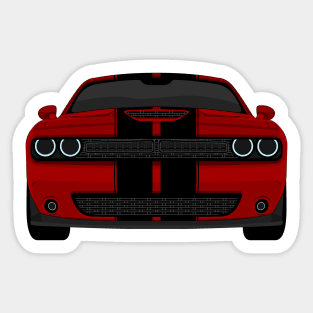 CHALLENGER DARK-RED Sticker